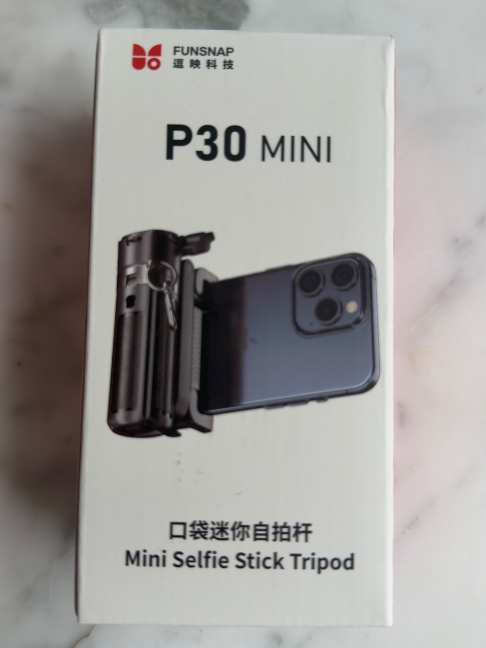 P30 Mini Black Mini Selfie Stick Tripod